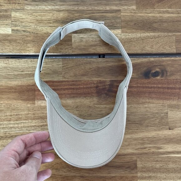 DISNEY PARKS Mickey Mouse Beige Tan Cotton Visor Cap Golf Sun Walt Disney World - Picture 6 of 10